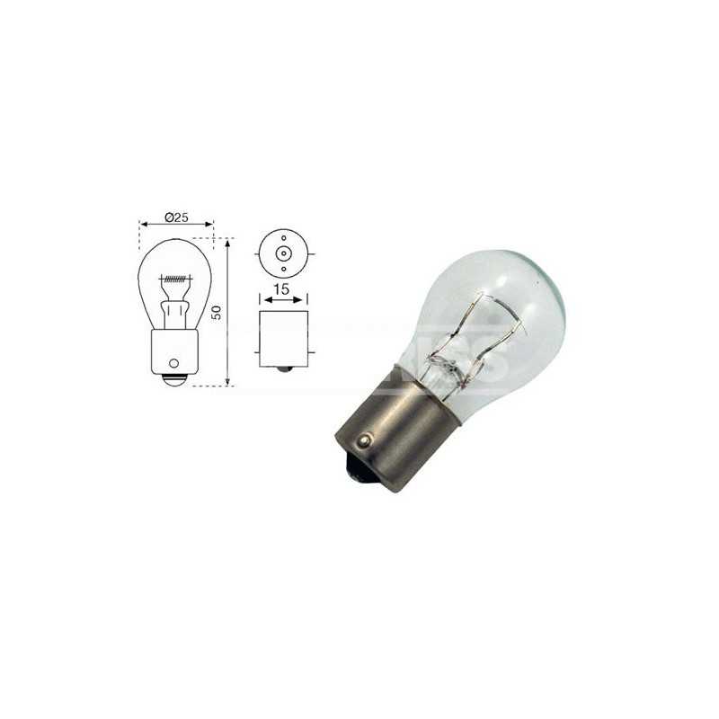 CARPRISS Caja 10 lámparas bombilla para piloto trasero 1 polo 24V 21W 79780253