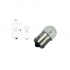 CARPRISS Caja 10 lámparas luz matrícula 24V 10W 79780282