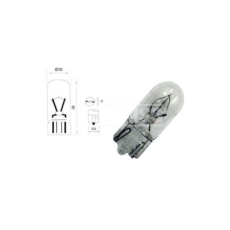 CARPRISS Caja 10 lámparas tablero/posición 24V 5W 79780283