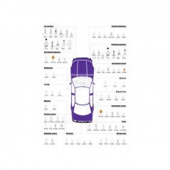 CARPRISS Caja 10 lámparas bombilla PLAFONIER 24V 5W 79780285