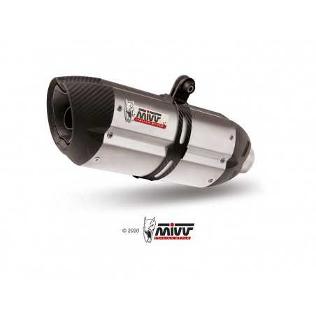 MIVV Motorcycle exhaust position STANDARD SPORT SLIP-ON SUONO INOX WITH CARBON CAP S.035.L7