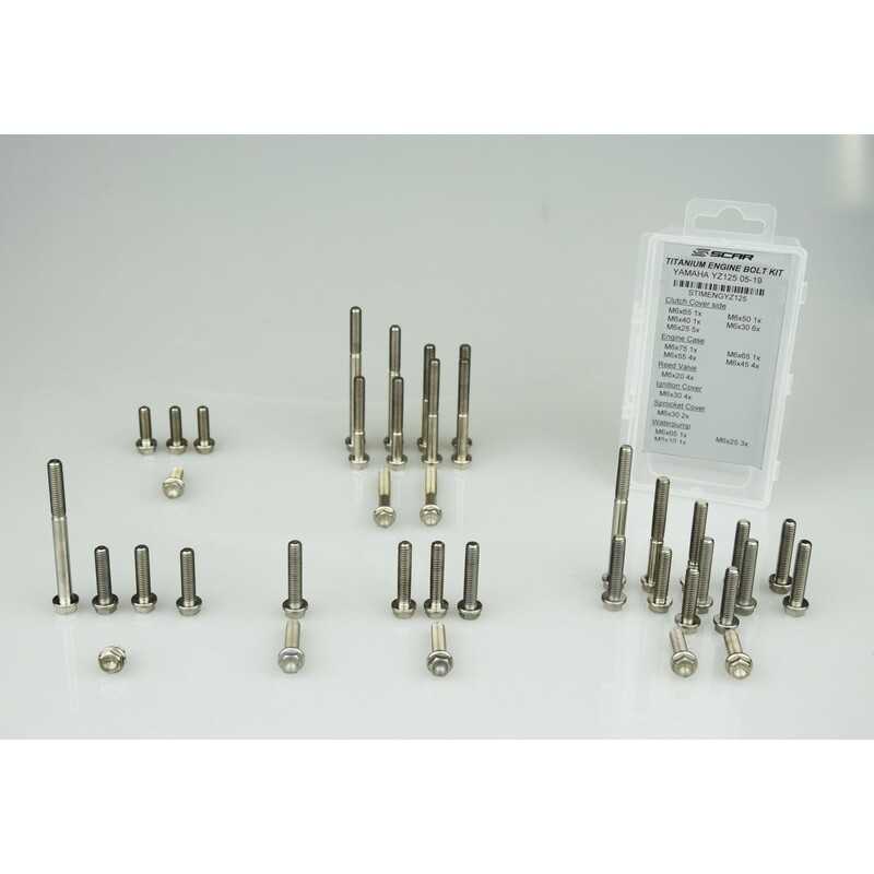 SCAR Kit 49 titanium screws for motor 1111418
