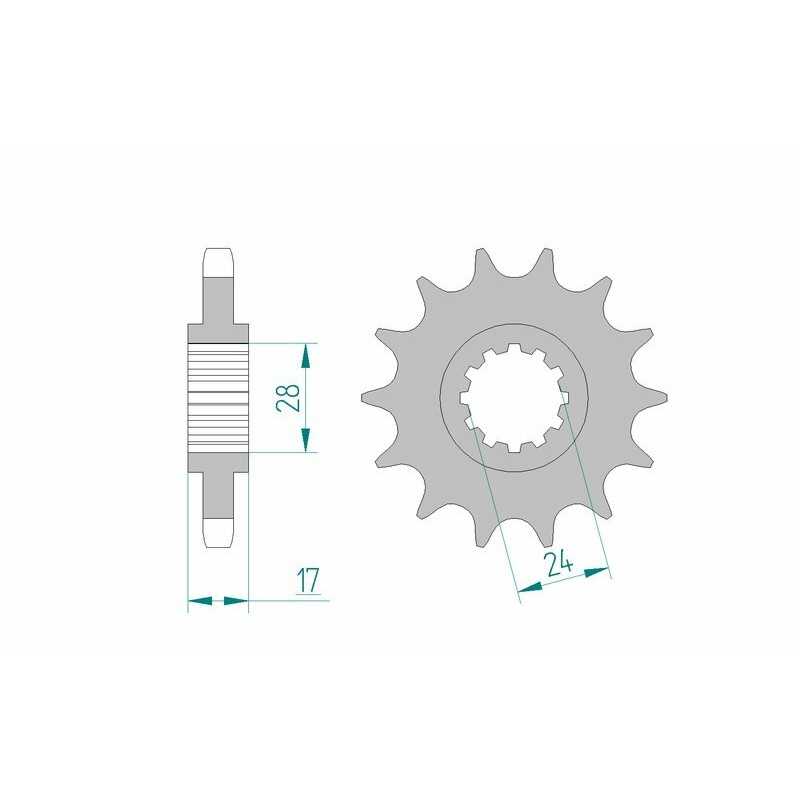 AFAM Standard steel pinion 20504 530 1074916003