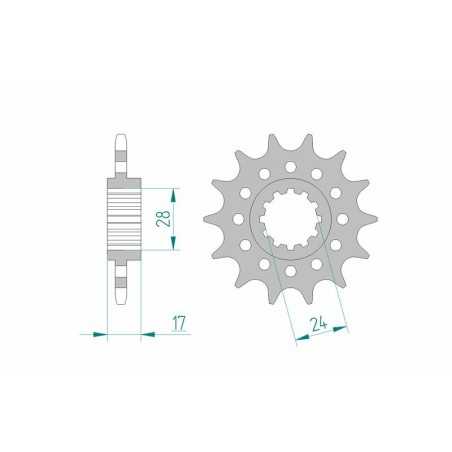 AFAM Standard steel pinion 20511 520 1074993002