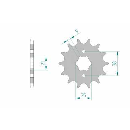 AFAM Standard steel pinion 21308 520 1075391002