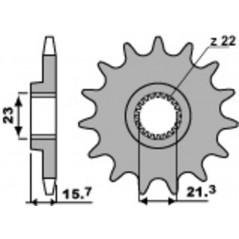 PBR front steel sprocket STANDARD 441 - 520 1077714003