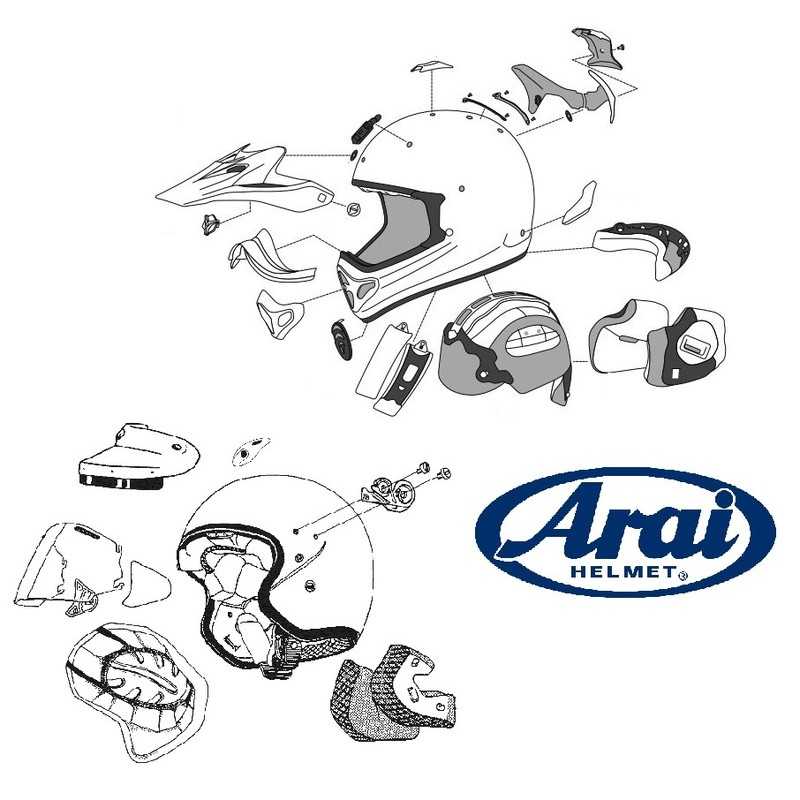 ARAI Front ventilation for model helmet QV-P QV FRONT DUCT 8004466002VAR