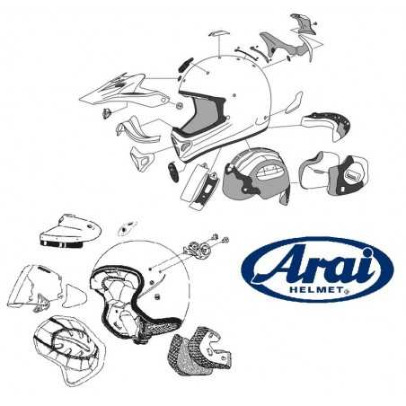 ARAI Kit mecanismos casco moto SAI RX-7 GP/QUANTUM/REBEL/CHASER-V/AXCES-3 8005373