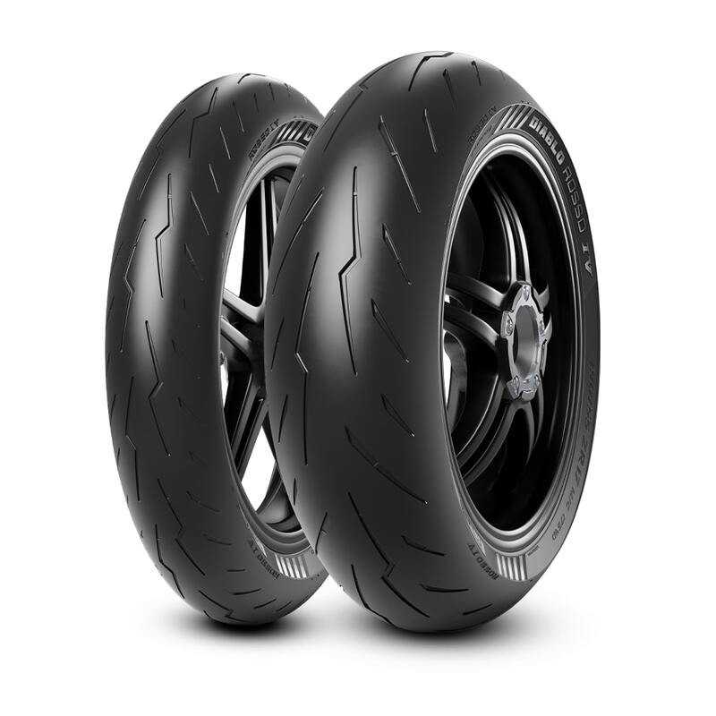 PIRELLI motorcycle tire cover DIABLO ROSSO IV (F) 110/70 ZR 17 M/C 54W TUBELESS 9005864