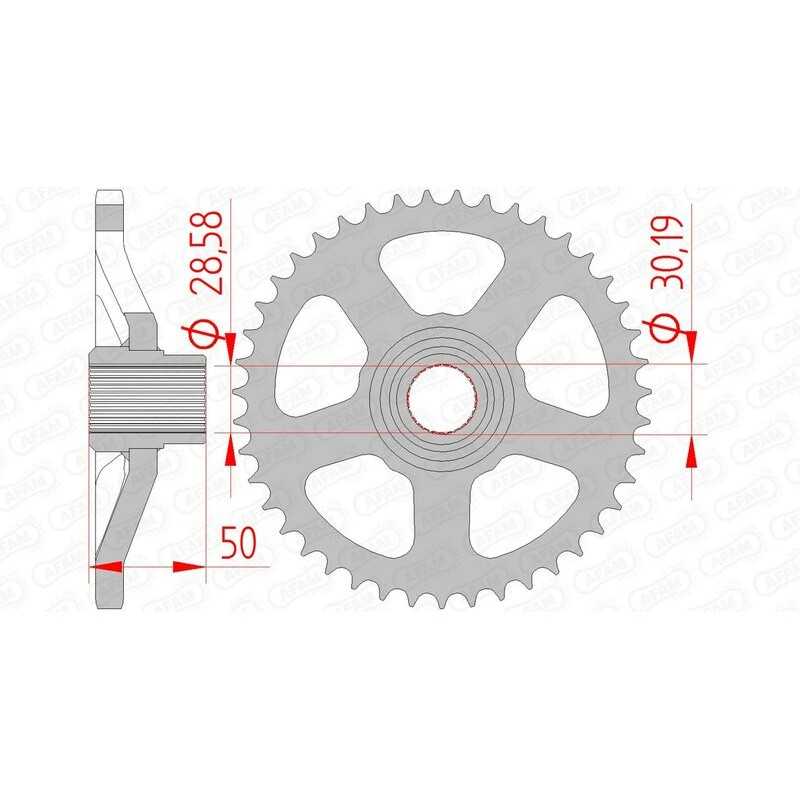 AFAM Standard steel crown 35100 - 415 1074610001