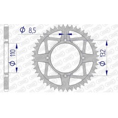 AFAM Ultralight self-cleaning aluminum crown 72306 - 520 1074737002