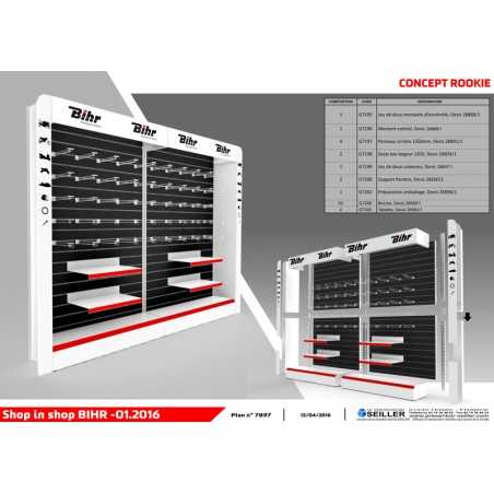 BIHR Shelf for exhibitor SHOP-IN-SHOP CONCEPT 1103033