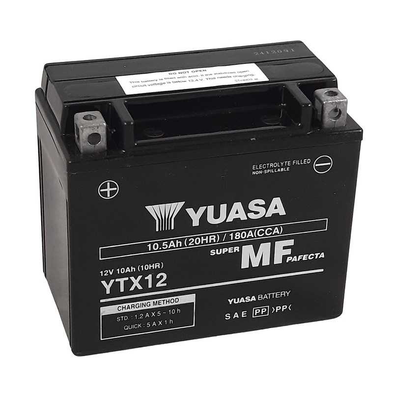 YUASA Batería activada sin mantenimiento YT12B 1103940
