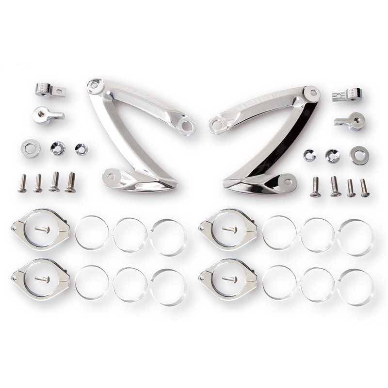 HIGHSIDER Soportes de faro delantero CNC Z-STYLE 47-49-50-52-54 MM 1107983
