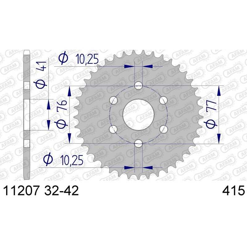 AFAM Ultralight aluminum crown 11207 - 415 1074388003