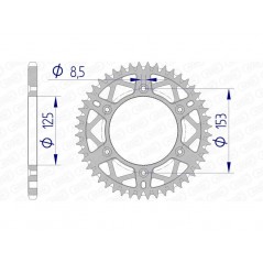 AFAM Ultralight aluminum crown 11212 - 520 1074389009