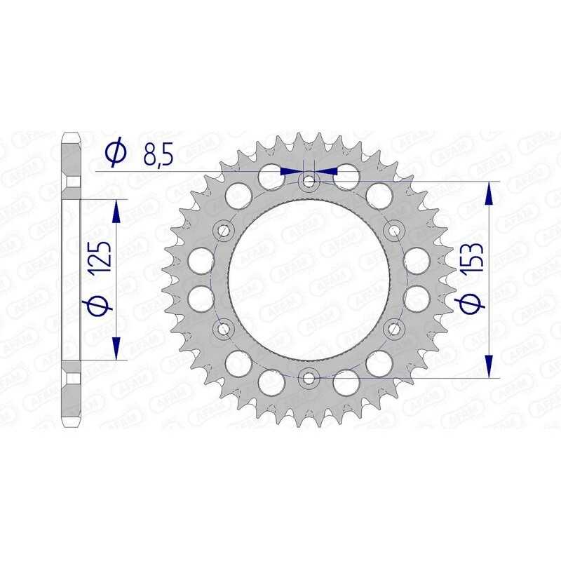 AFAM Ultralight aluminum crown 11212 - 520 1074389005