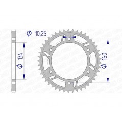 AFAM Ultralight aluminum crown 11618 - 520 1074400008