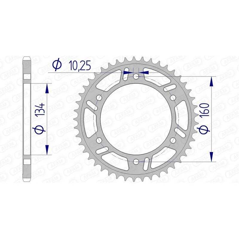 AFAM Ultralight aluminum crown 11618 - 520 1074400008