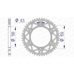 AFAM Ultralight self-cleaning aluminum crown 13323 - 520 1074470006
