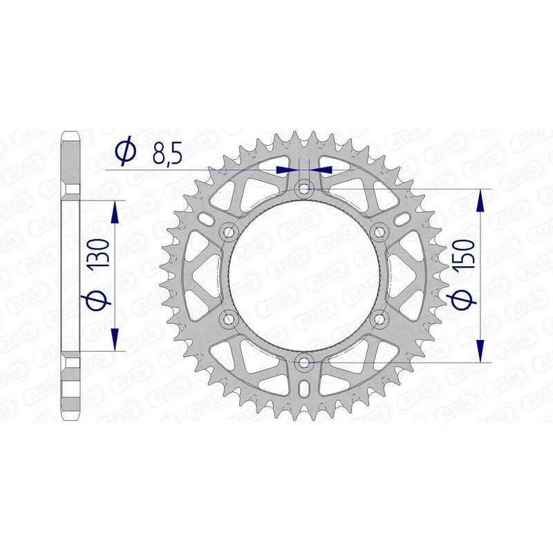 AFAM Ultralight self-cleaning aluminum crown 13323 - 520 1074470006