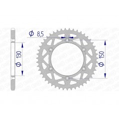 AFAM aluminum crown 13323 - 520 1074471004