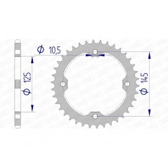 AFAM aluminum crown 13407 - 520 1074472003