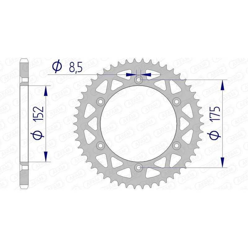 AFAM aluminum crown 13508 - 520 1074475004