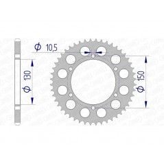 AFAM aluminum crown 13604 - 520 1074476004