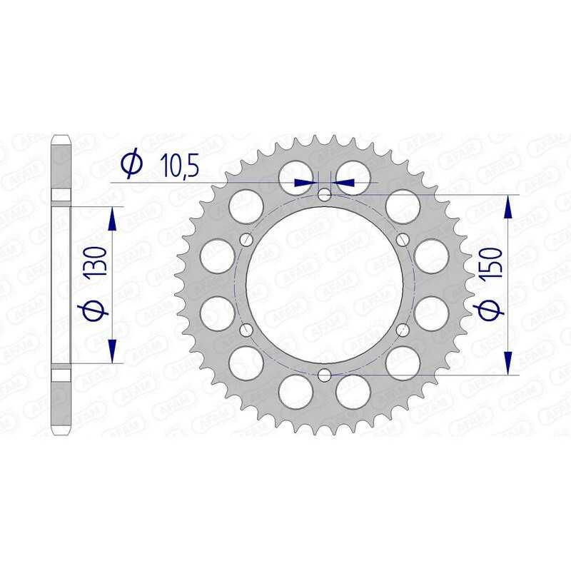 AFAM aluminum crown 13604 - 520 1074476004