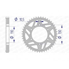 AFAM aluminum crown 13813 - 530 1074477005
