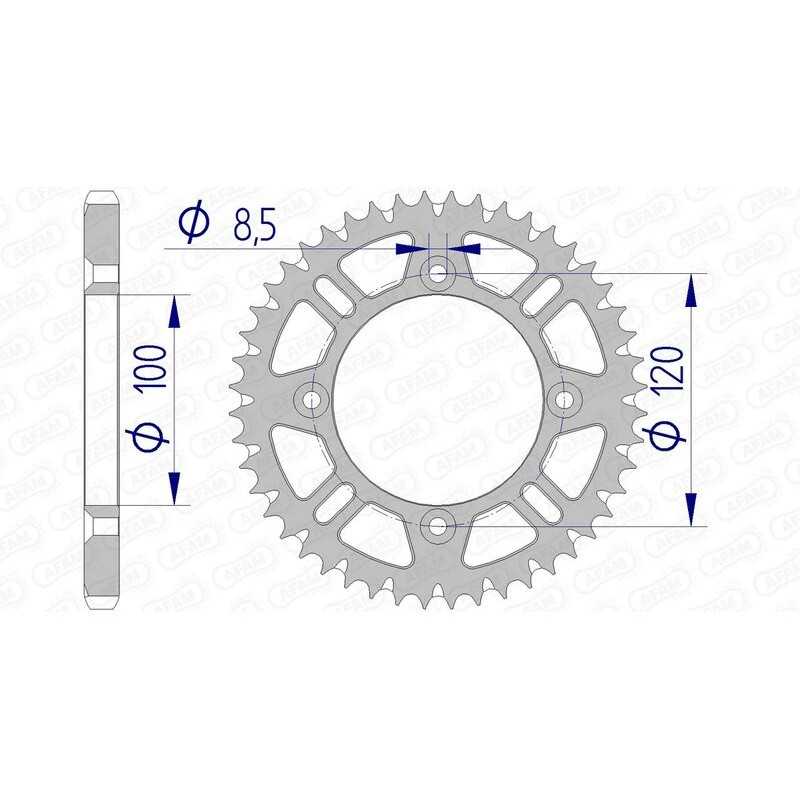 AFAM Ultralight self-cleaning aluminum crown 15104 - 428 1074532002