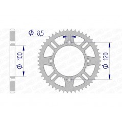 AFAM aluminum crown 15104 - 428 1074533007