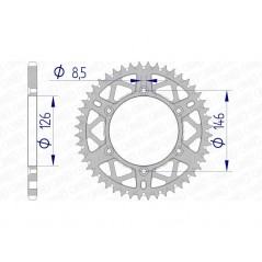 AFAM Ultralight self-cleaning aluminum crown 15203 - 520 1074536003