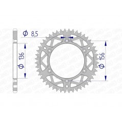 AFAM Ultralight self-cleaning aluminum crown 15206 - 520 1074538002