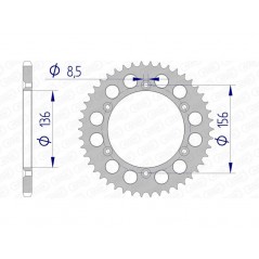 AFAM aluminum crown 15206 - 520 1074539006