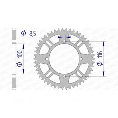 AFAM Ultralight self-cleaning aluminum crown 17104 - 420 1074595002