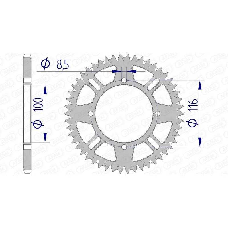 AFAM Ultralight self-cleaning aluminum crown 17104 - 420 1074595002