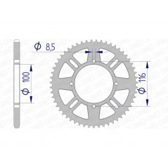 AFAM Ultralight self-cleaning aluminum crown 17104 - 420 1074596003
