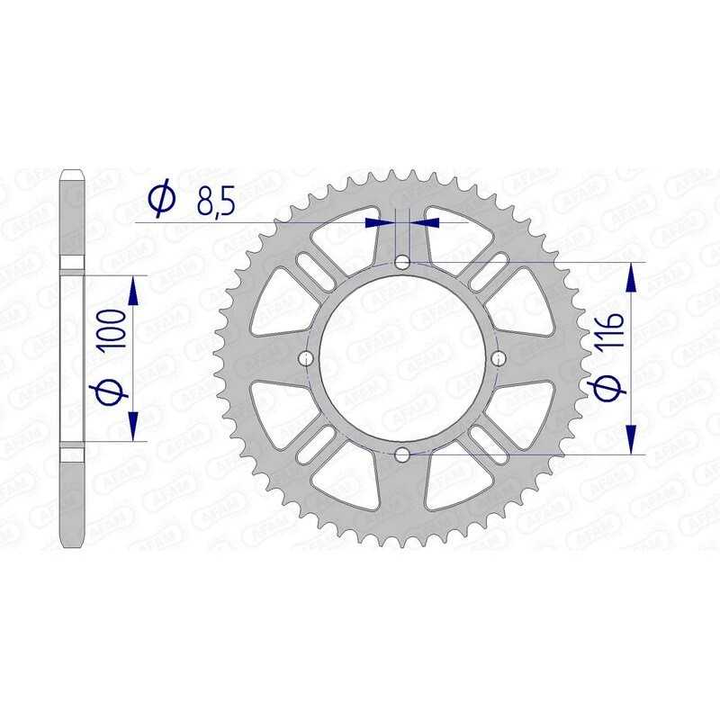 AFAM Ultralight self-cleaning aluminum crown 17104 - 420 1074596003
