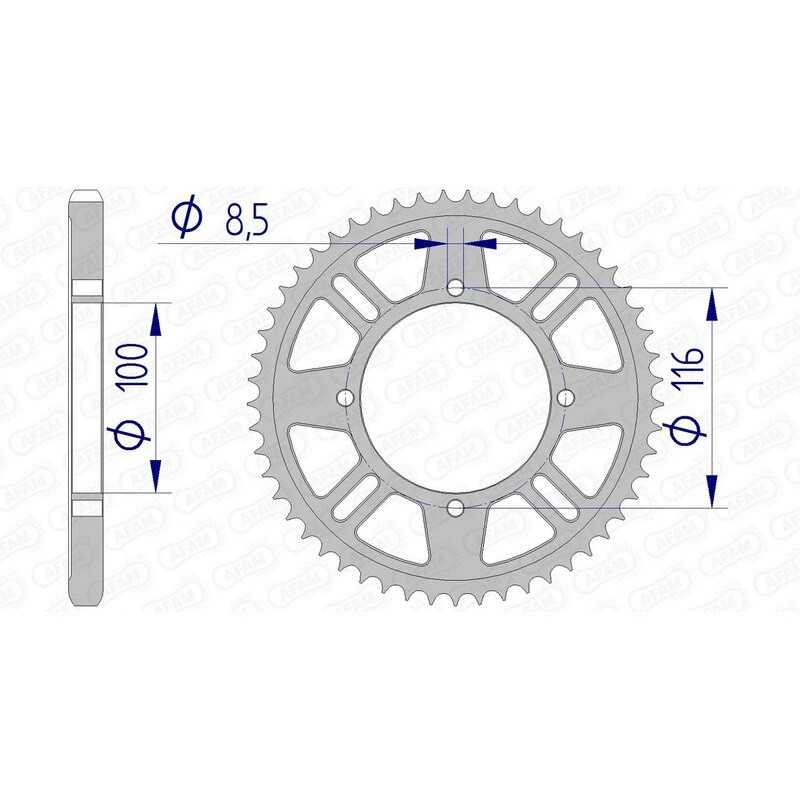 AFAM aluminum crown 17105 - 428 1074597002