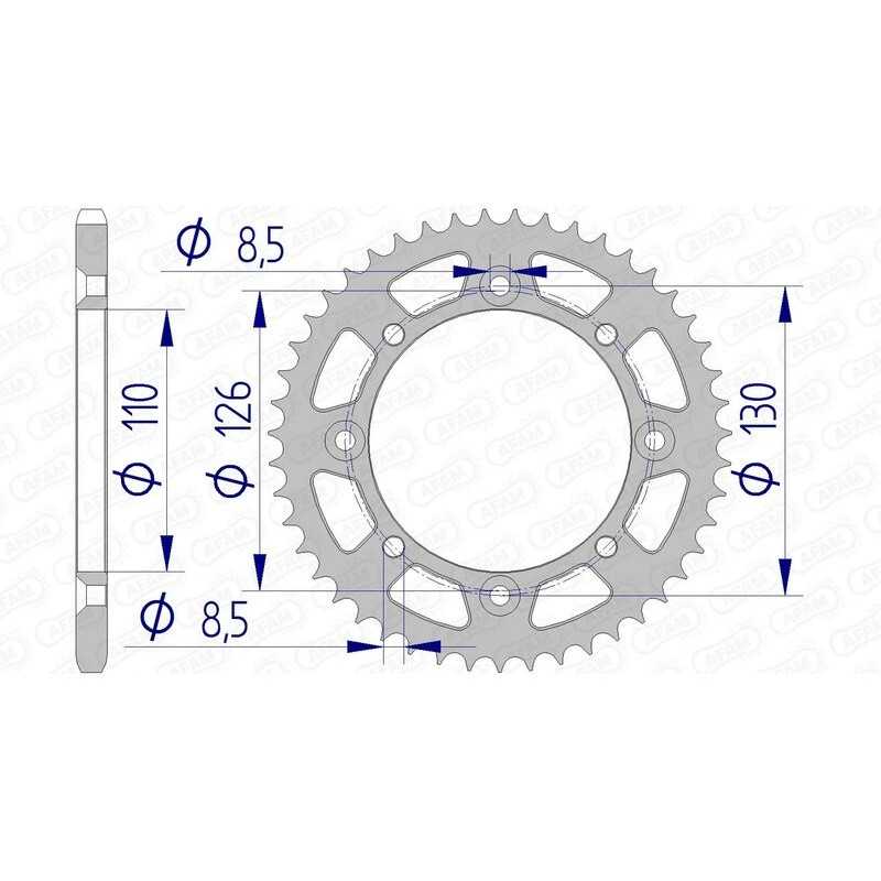 AFAM Ultralight self-cleaning aluminum crown 17107 - 420 1074599002