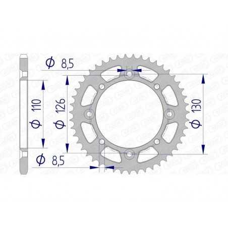 AFAM Ultralight self-cleaning aluminum crown 17107 - 420 1074599002