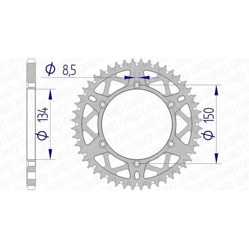 AFAM Ultralight self-cleaning aluminum crown 17206 - 520 1074600004