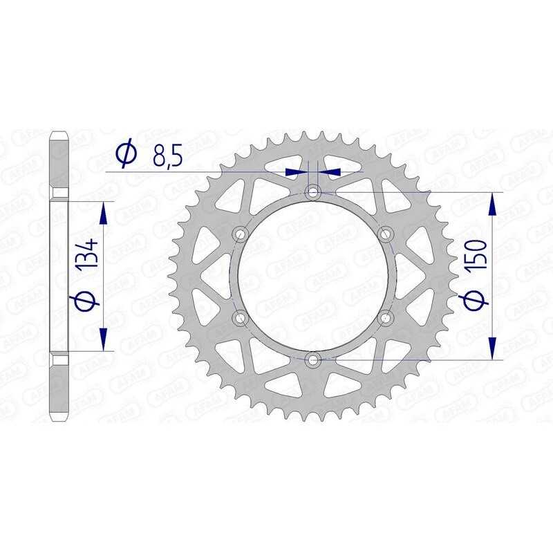 AFAM Ultralight self-cleaning aluminum crown 17206 - 520 1074602011