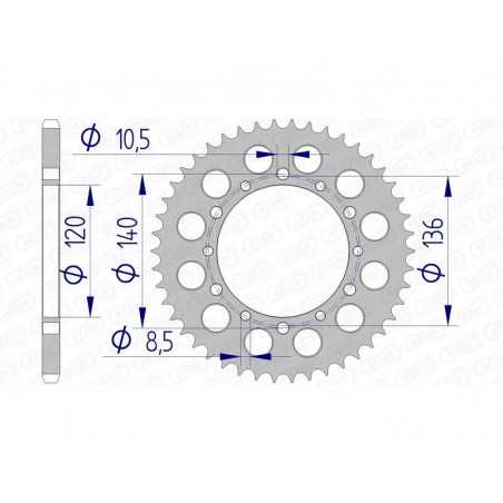 AFAM aluminum crown 17404 - 520 1074603005