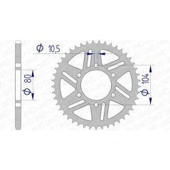 AFAM aluminum crown 17606 - 520 1074607007