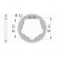 AFAM aluminum crown 51607 - 520 1074690007