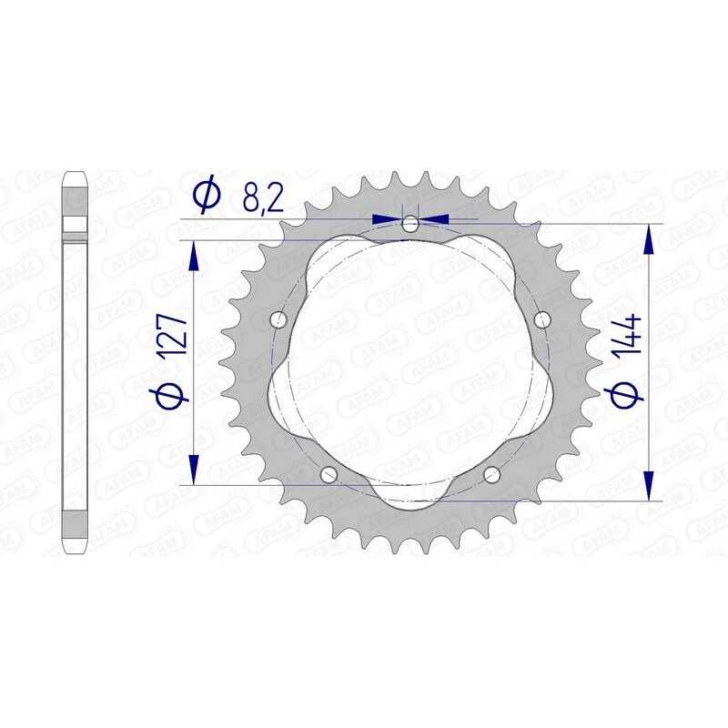 AFAM aluminum crown 51607 - 520 1074690007