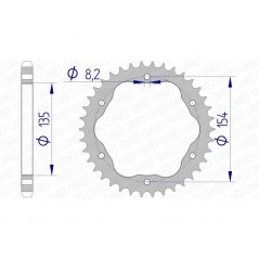 AFAM aluminum crown 51803 - 525 1074695005
